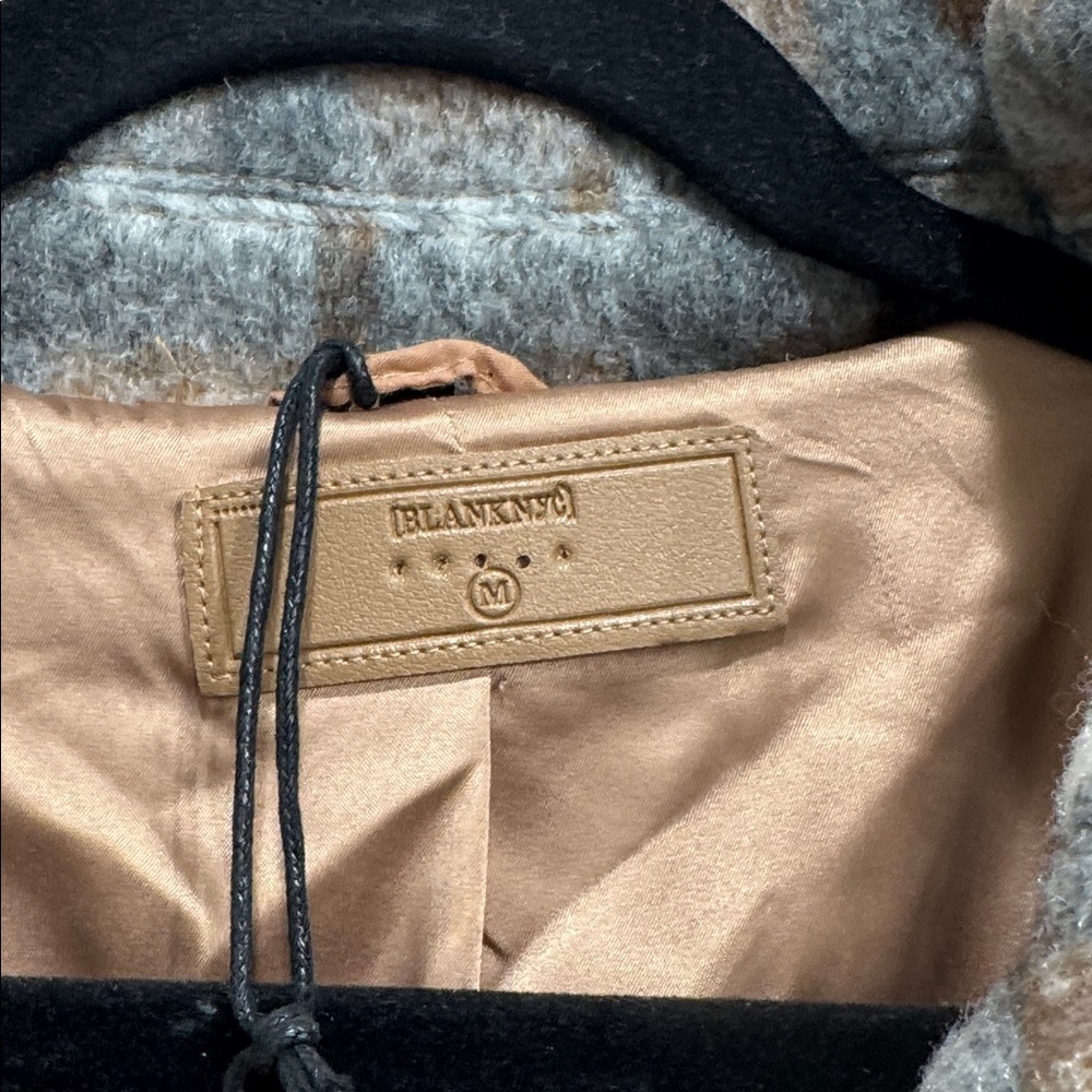 Blank NYC Lived By You Plaid Jacket Shacket Size Medium - Picture 3 of 4
